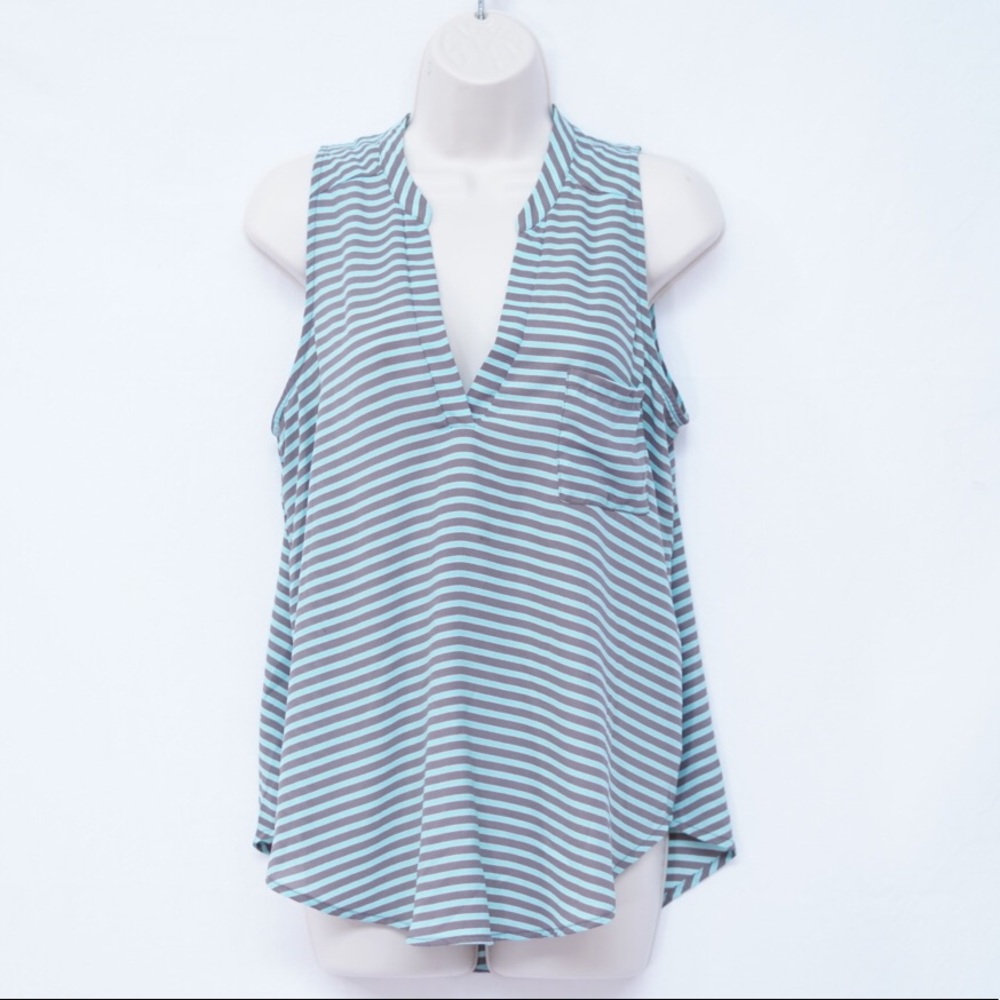 Business casual striped top